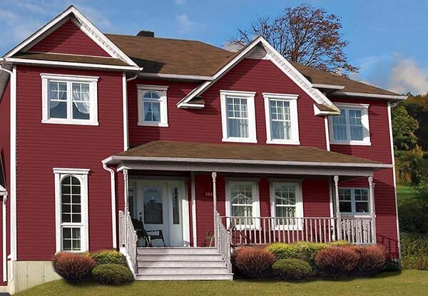 Vinyl Siding – 1st Choice Home Solutions – Metal Roofing Company ... - Bold Red Vinyl Siding