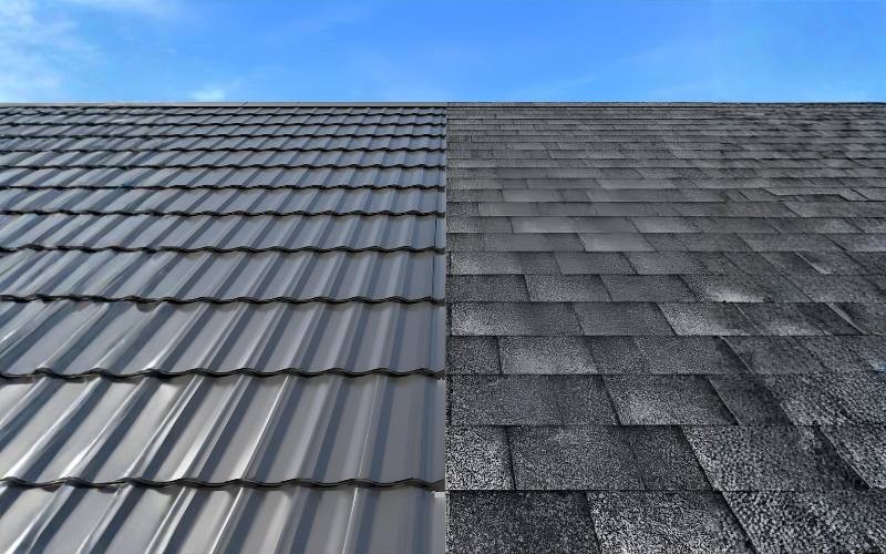 Learning what type of roofing, metal or asphalt, is best for your home with 1st Choice Home Solutions
