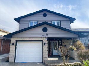 Modern home exterior featuring exterior renovations from 1st Choice Home Solutions