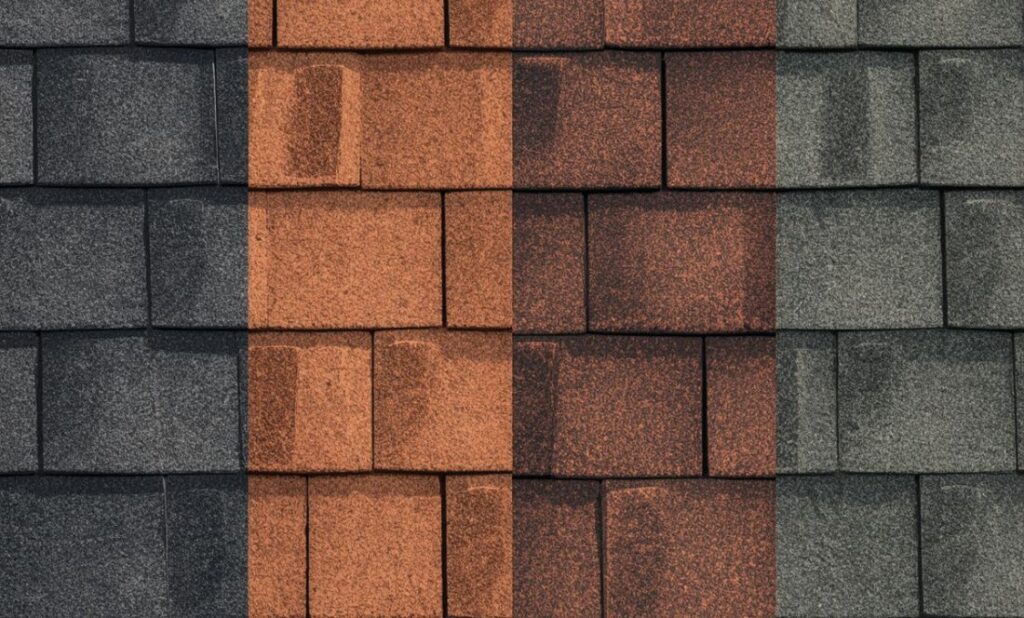 Roof colour comparison showing energy efficiency differences on homes in Ontario
