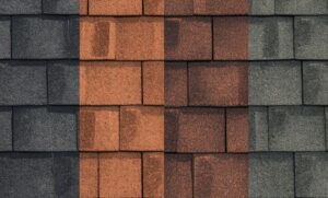 Roof colour comparison showing energy efficiency differences on homes in Ontario