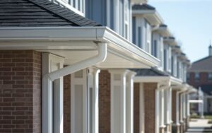 Commercial eavestrough and drainage system installation in Ontario by 1st Choice Home Solutions